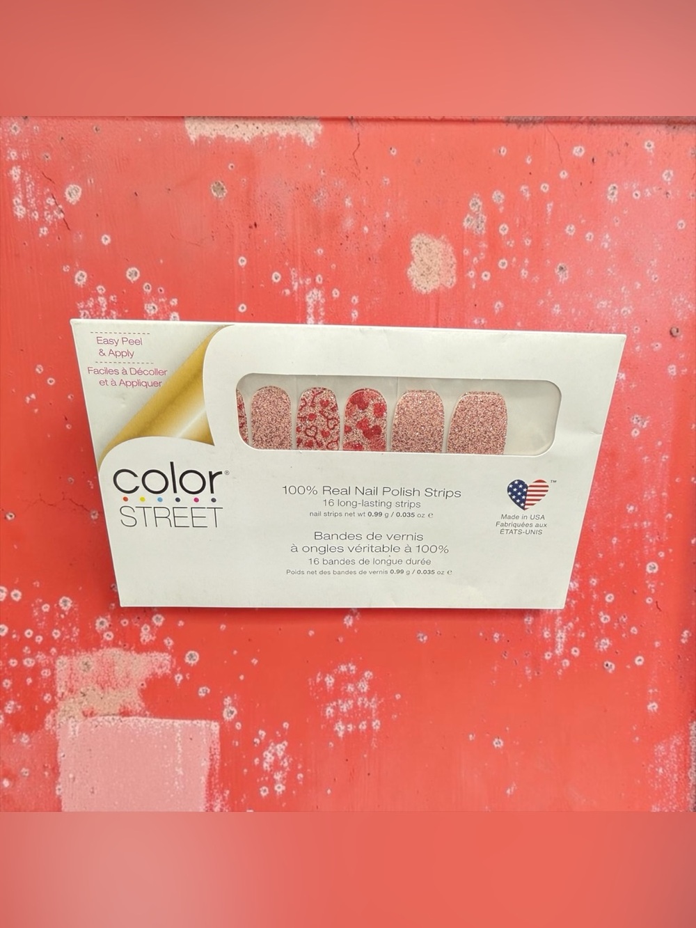 🏷️‼️5/$25🏷️‼️♥️COLOR STREET♥️Pink Glitter Nail Strips in It’s a Key-per/NIP